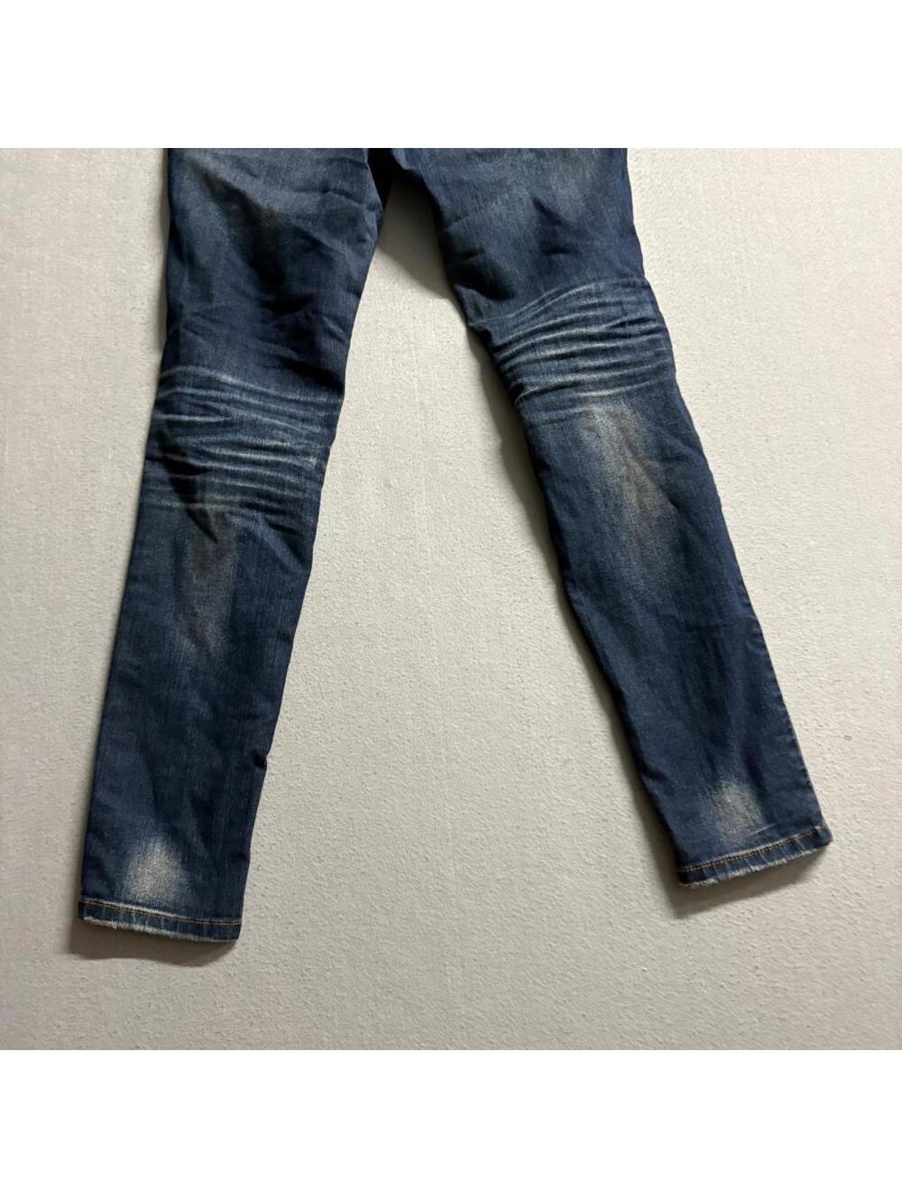 Sneak Peek Distressed Skinny Jeans Womens Size 9 Blue Denim Ripped Low Rise - Picture 10 of 13